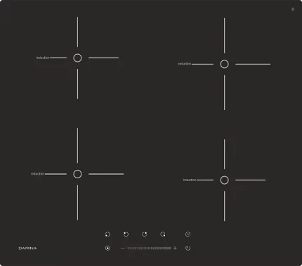 Индукционная варочная панель Darina PL EI313 B, черный