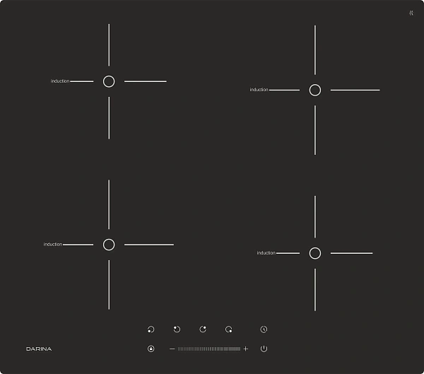 osx30kjd33o2wjbp4v93zikl8w5zcyfl Индукционная варочная панель Darina PL EI313 B, черный — изображение 1