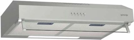 Вытяжка встраиваемая Gorenje WHU529EX/M нержавеющая сталь управление: кнопочное (1 мотор)