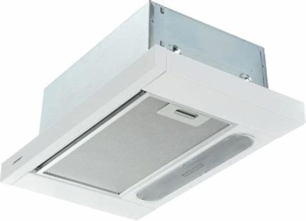 Вытяжка встраиваемая JET AIR Aurora LX/WH/F/50 белый, 50 см, 650 куб. м/ч, 53 дБ