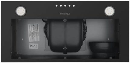 Вытяжка встраиваемая Maunfeld Crosby Power 50 черный, 50 см, 1050 куб. м/ч, 51.8 дБ