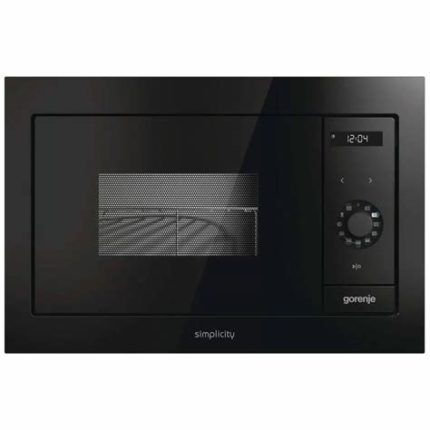 Встраиваемая микроволновая печь Gorenje BM201AG1X нержавеющая сталь, 20 л, 800 Вт, переключатели - поворотный механизм/кнопки