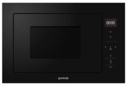 Встраиваемая микроволновая печь GORENJE BM235G1SYB черный 23 л, 900 Вт, переключатели - поворотный механизм/сенсор