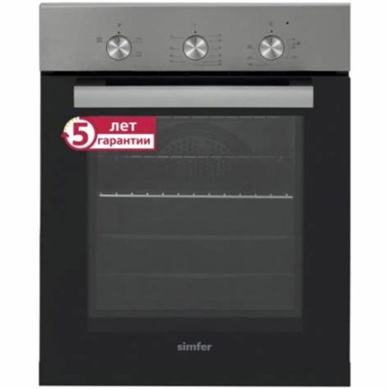 Духовой шкаф электрический Simfer B4EM14016, встраиваемый, нержавеющая сталь