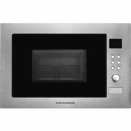 Встраиваемая микроволновая печь Kuppersberg, High-Tech, 34 л, гриль, 5 уровней мощности, 8 автоматических программ, многофункциональный таймер, размораживание, сенсорное управление, блокировка от детей, поворотный стол, черный