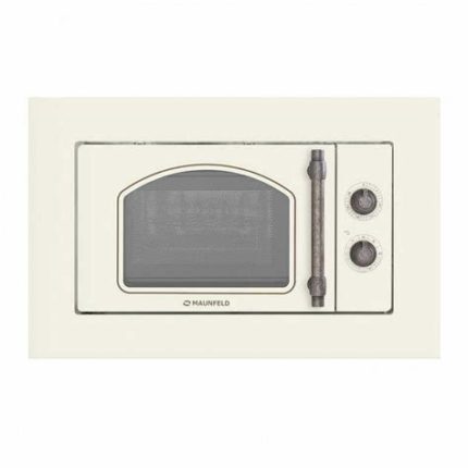 Встраиваемая микроволновая печь Maunfeld JBMO.20.5ERIB слоновая кость, 20 л, 700 Вт, переключатели - поворотный механизм
